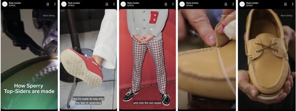 Sperrys Snapchat Discover Story on Style Insider Channel
